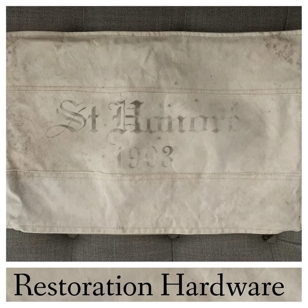 Restoration Hardware Cream Accent Pillow
